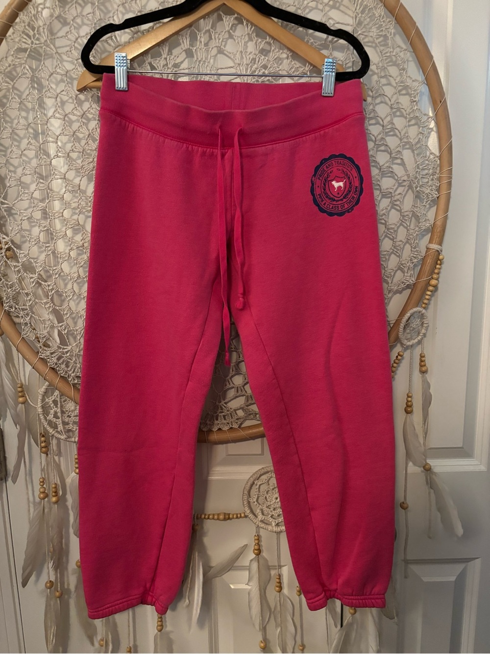 Pink by Victorias Secret Y2K capri Joggers Size Small A00379